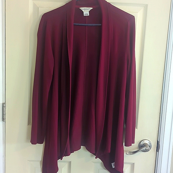 Liz Claiborne Sweaters - Liz Claiborne Open Red Cardigan